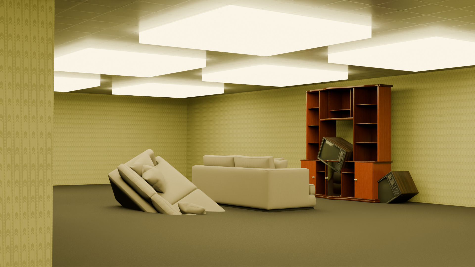 Example of furniture spawning in level 0
